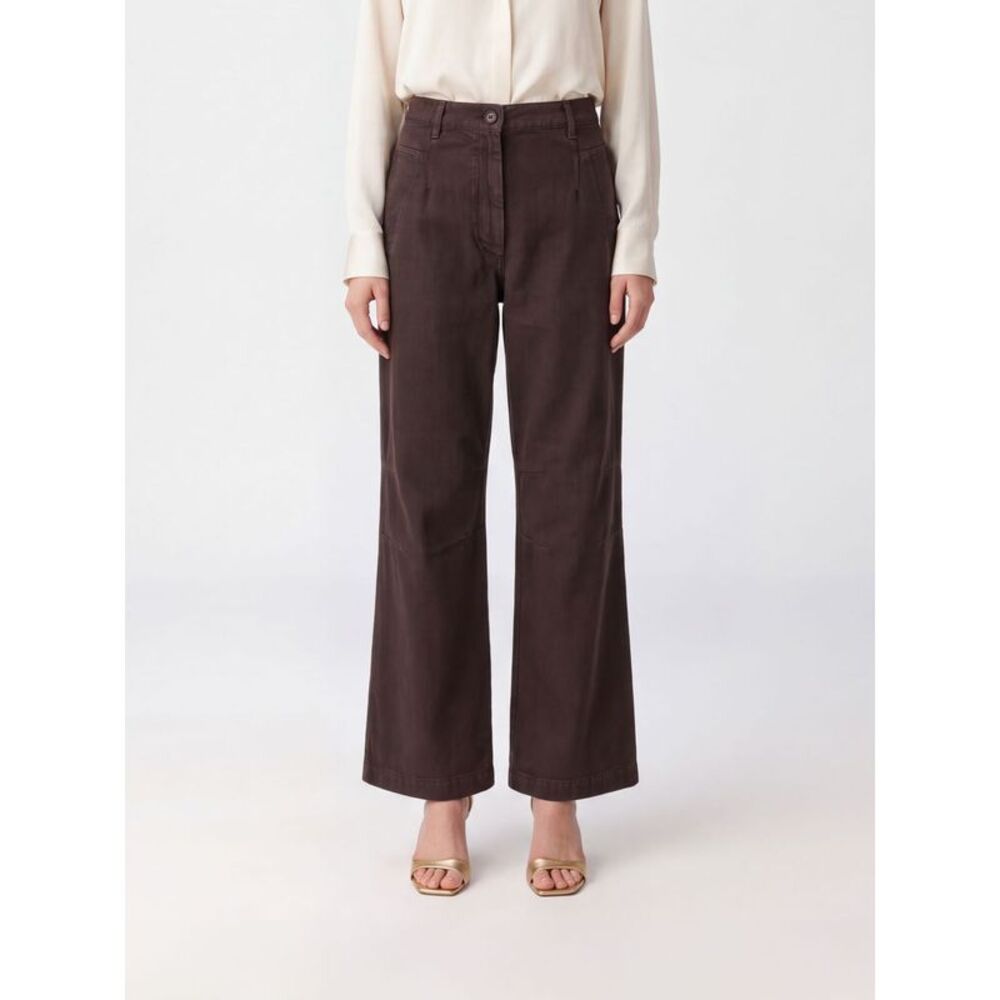 Dries Van Noten Women Norman Mid-Rise Flared Cotton Trousers Dries Van Noten